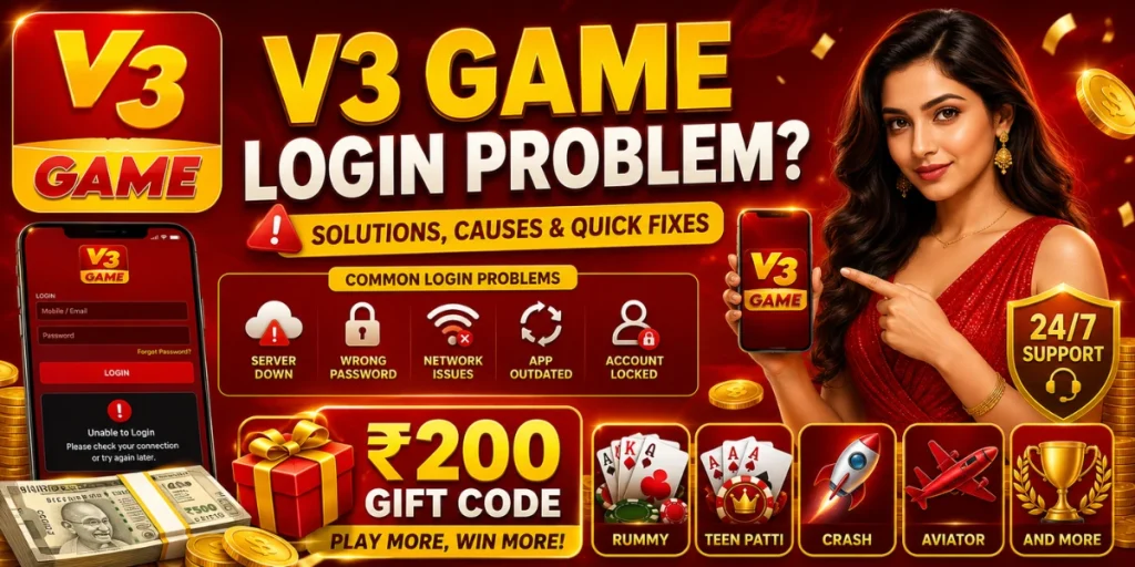 V3 Game Login problem